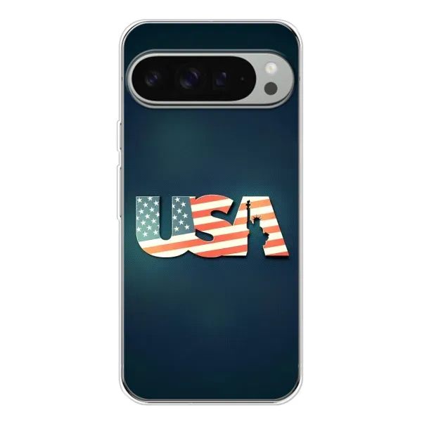 Чехол с рисунком «USA» для Google Pixel 9 Pro XL Чехол с рисунком «USA» для Google Pixel 9 Pro XL