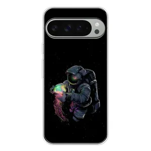 Силіконовый Чохол з принтом "Космонавти" на Google Pixel 9 Pro XL (В руках земля)