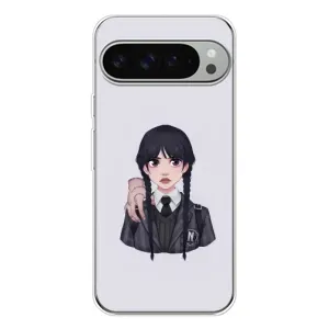 Чехлы с принтом Уэнсдей на Google Pixel 9 Pro XL (Вещь Венсдей)