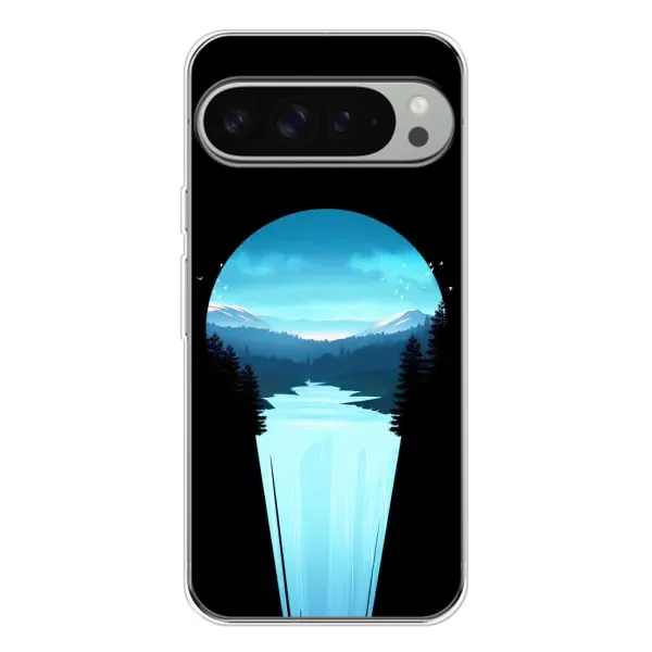 Чехол с рисунком «Синий Водопад» для Google Pixel 9 Pro XL Чехол с рисунком «Синий Водопад» для Google Pixel 9 Pro XL
