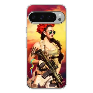 ЗСУ Чохли (TPU) для Google Pixel 9 Pro XL (Жінка солдат)
