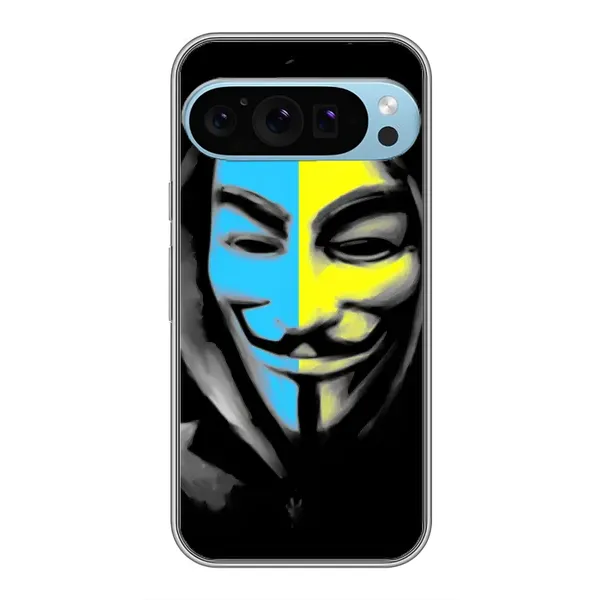 Чехол с рисунком «Анонимус патриот» для Google Pixel 9 Pro Чехол с рисунком «Анонимус патриот» для Google Pixel 9 Pro