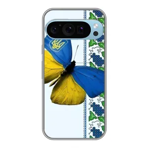 Чохол з Українською символікою на Гугл Пиксель 9 Про (Метелик)