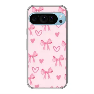 Чохол банти для Google Pixel 9 Pro (Бантики і сердечки)