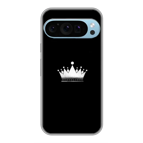 Чехол с рисунком «Белая корона» для Google Pixel 9 Pro