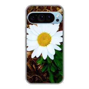 Чехол с рисунком «Белая ромашка» для Google Pixel 9 Pro