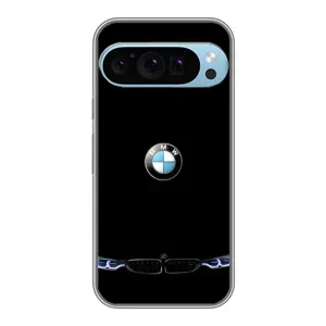 Силіконовий бампер з картинкою машини на Google Pixel 9 Pro (Чорний BMW)