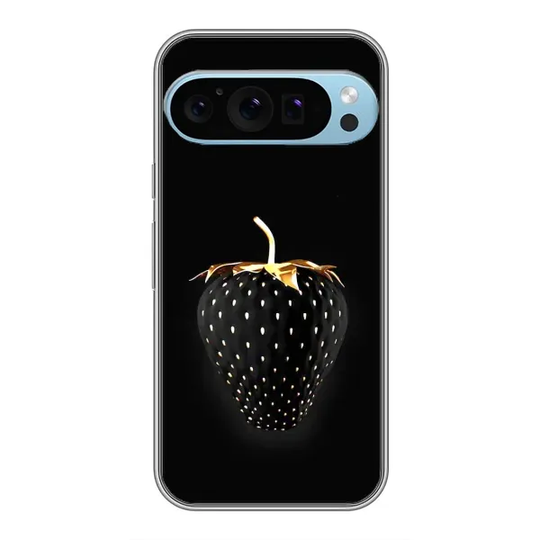 Чехол с рисунком «Чёрная клубника» для Google Pixel 9 Pro