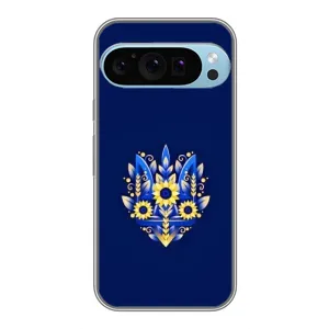 Чохол Укр Символіка для Google Pixel 9 Pro (Квітучий Герб)