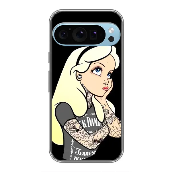 Чехол с рисунком «Девушка обиделась» для Google Pixel 9 Pro