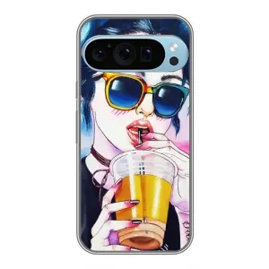 Чохол з картинкою Модні Дівчата Google Pixel 9 Pro (Дівчина з коктейлем)
