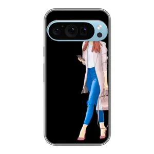 Чохол з картинкою Модні Дівчата Google Pixel 9 Pro (Дівчина з телефоном)