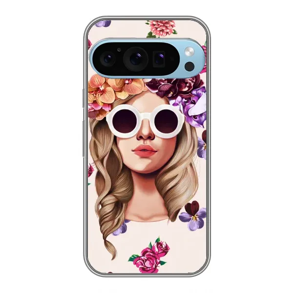 Чехол с рисунком «Девушка в очках» для Google Pixel 9 Pro Чехол с рисунком «Девушка в очках» для Google Pixel 9 Pro