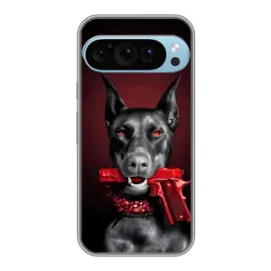Чехол ДОБЕРМАН для Google Pixel 9 Pro (Доберман злой)