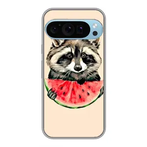 Силиконовый Чехол с Енотами на Google Pixel 9 Pro (Енот)