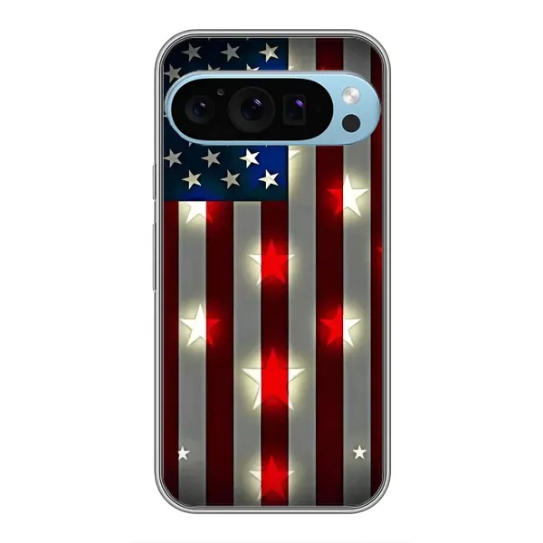 Чехол с рисунком «Флаг США 2» для Google Pixel 9 Pro