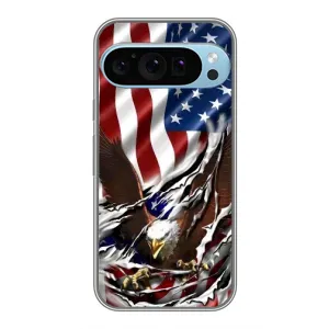 Чехол Флаг USA для Google Pixel 9 Pro (Флаг USA)
