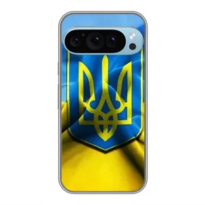 Чохол з картинкою (Патріотичний ГЕРБ) на Google Pixel 9 Pro (Герб і Прапор України)