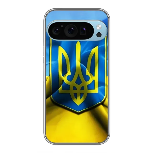 Чехол с рисунком «Герб и Флаг Украины» для Google Pixel 9 Pro Чехол с рисунком «Герб и Флаг Украины» для Google Pixel 9 Pro