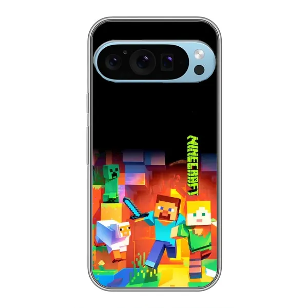 Чехол с рисунком «Герой Майнкрафт» для Google Pixel 9 Pro Чехол с рисунком «Герой Майнкрафт» для Google Pixel 9 Pro