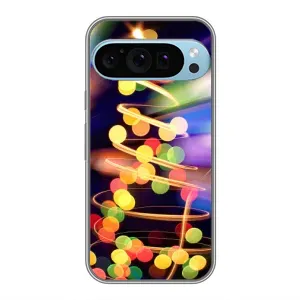 Чохол новорічна ялинка на Google Pixel 9 Pro (Гірлянди)