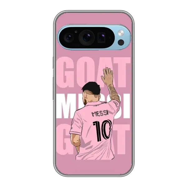 Чехол с рисунком «GOAT MESSI» для Google Pixel 9 Pro