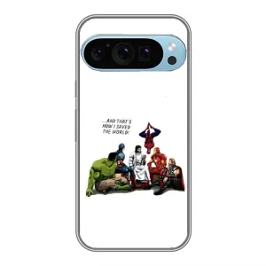 Чехлы для Google Pixel 9 Pro (Для Христиан) (Иисус супергерой)