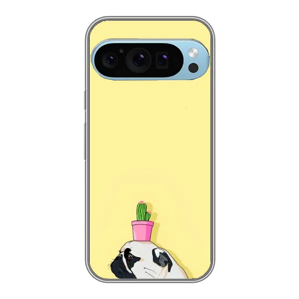 Чехол с рисунком «Кактус на голове» для Google Pixel 9 Pro Чехол с рисунком «Кактус на голове» для Google Pixel 9 Pro