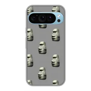 Чехол с рисунком «Каменное лицо» для Google Pixel 9 Pro