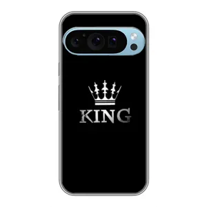 Чехол (Корона на чёрном фоне) для Гугл Пиксель 9 Про (KING)