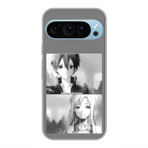 Чехол с персонажами АНИМЕ на Google Pixel 9 Pro (Кирито-Асуна)