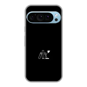 Чохол з картинками на чорному фоні для Google Pixel 9 Pro (Книжки)
