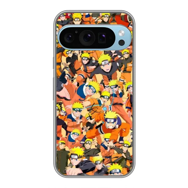 Чехол с рисунком «Коллаж Наруто» для Google Pixel 9 Pro