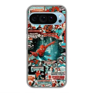 Чохол Супергерой Людина Павук на Google Pixel 9 Pro (Комікси Людина Павук)