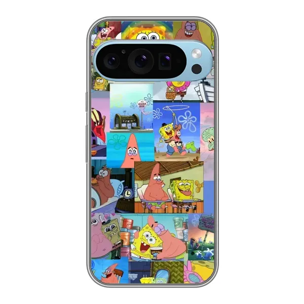Чехол с рисунком «Комиксы Спанч Боб» для Google Pixel 9 Pro