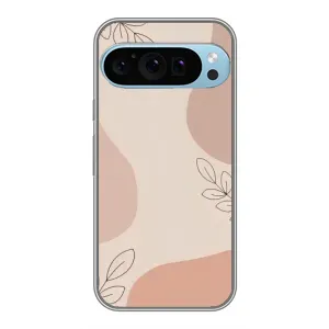 Чохол квітковий дизайн для Google Pixel 9 Pro (Кориневий фон)