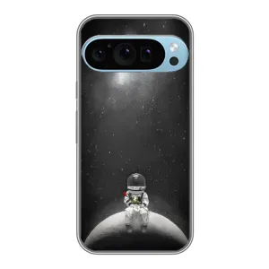 Силіконовый Чохол з принтом "Космонавти" на Google Pixel 9 Pro (Космонавт романтик)
