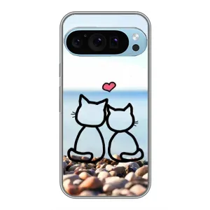 Силіконові Чохли Коханій людині для Google Pixel 9 Pro (Котейки)