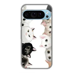 Силиконовый чехол с котиком для Google Pixel 9 Pro (Коты)