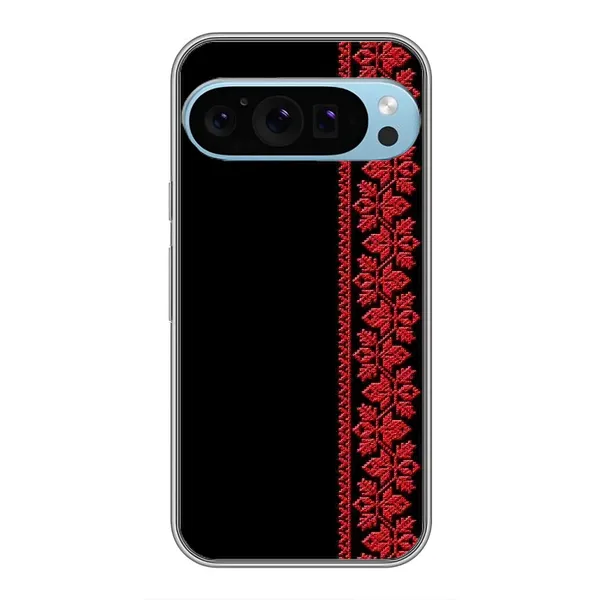 Чехол с рисунком «Красная Вышиванка» для Google Pixel 9 Pro Чехол с рисунком «Красная Вышиванка» для Google Pixel 9 Pro