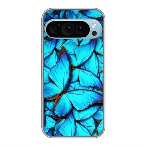 Силиконовый бампер с картинкой животных для Google Pixel 9 Pro (Крылья бабочек)