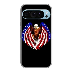 Чехол Флаг USA для Google Pixel 9 Pro (Крылья США)