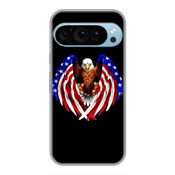 Чехол с рисунком «Крылья США» для Google Pixel 9 Pro