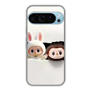 Чехол с принтом Лабубу для Google Pixel 9 Pro (Фигурки Labubu)