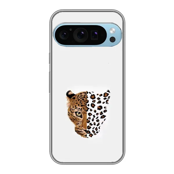 Чехол с рисунком «Леопард на белом» для Google Pixel 9 Pro Чехол с рисунком «Леопард на белом» для Google Pixel 9 Pro