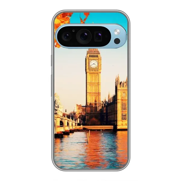 Чехол с рисунком «Летний Лондон» для Google Pixel 9 Pro