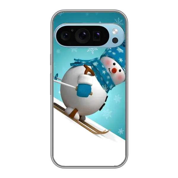 Чехол с рисунком «Лыжник» для Google Pixel 9 Pro