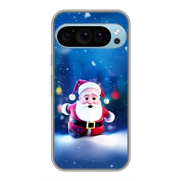 Чехол с рисунком «Маленький Дед Мороз» для Google Pixel 9 Pro