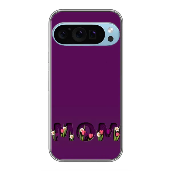 Чехол с рисунком «Мама с цветами» для Google Pixel 9 Pro