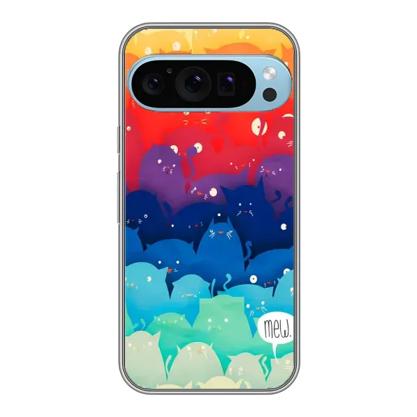 Чехол с рисунком «Mew» для Google Pixel 9 Pro Чехол с рисунком «Mew» для Google Pixel 9 Pro